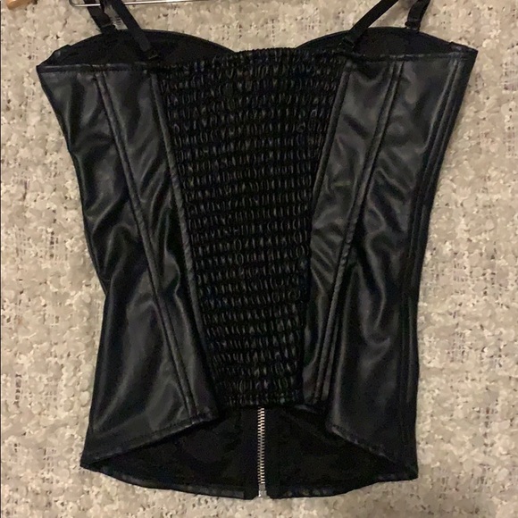 Charlotte Russe Faux Leather Bustier - Picture 3 of 3